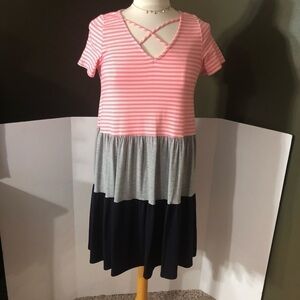 Vanilla Bay Multi Print Dress Size S EUC